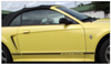 1999-04 Mustang Lower Rocker Stripes - Mustang Name - 2.5" Tall
